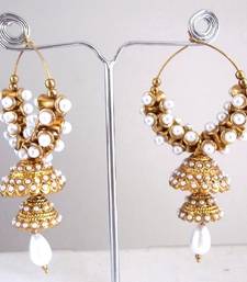 Buy Double jhumki pearl earring jhumka online 