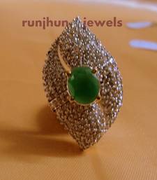 Buy cz greenstone  cocktail ring Ring online, Buy Rings online