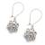 Diamond flower earrings
