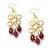 Knotty chandelier earrings