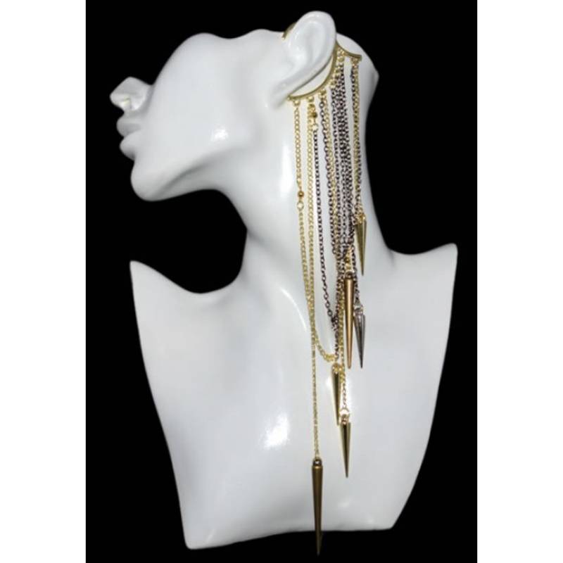 Buy Rivet Tassels Ear Cuff Online