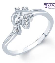 Buy Sukkhi  Gold  and Rodium plated CZ Studded Ring Ring online 