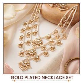 Gold Plated Necklace Set  frontpage 5084