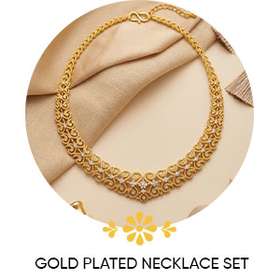 Gold Plated Necklace Set  frontpage 5084