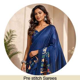 Pre stitch Sarees frontpage 5119