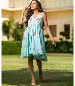 Hazel Hand Block Printed Muslin Dress