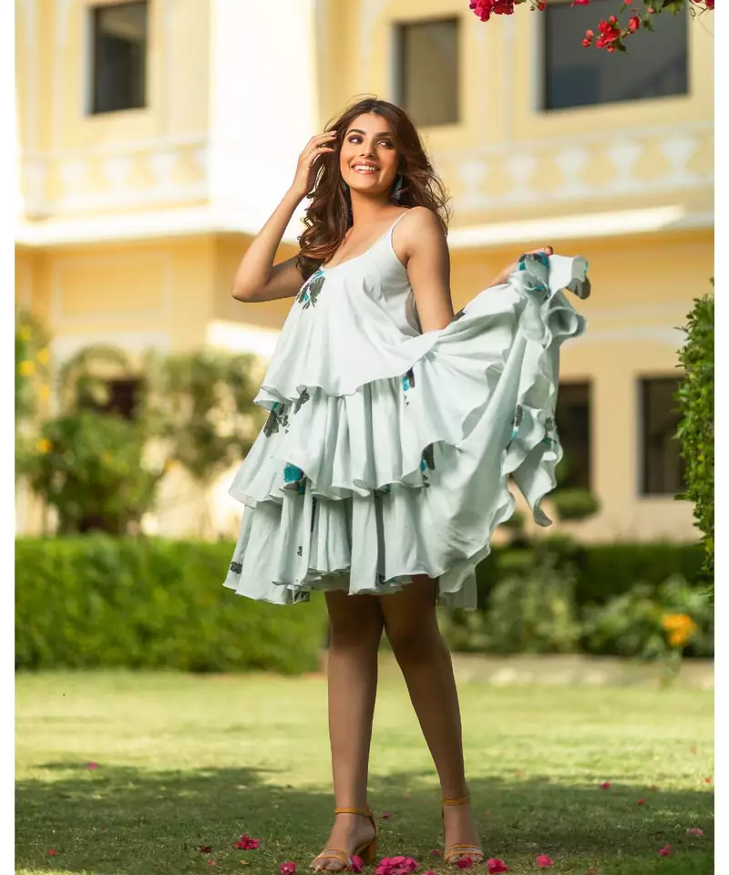 Angel Hand Block Printed Muslin Dress