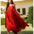 Cherry Red Tyre Muslin Beach Dress