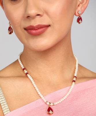 Real Natural Hyderabadi pearls Set 4