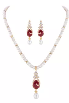 Real Natural Hyderabadi pearls Set With Certificate
