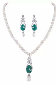Real Natural Hyderabadi pearls Set