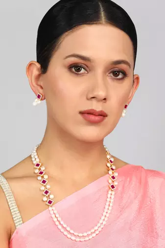 Real Natural Hyderabadi pearls Set