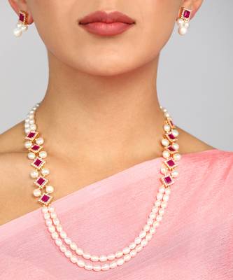 Real Natural Hyderabadi pearls Set 4