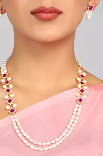 Real Natural Hyderabadi pearls Set