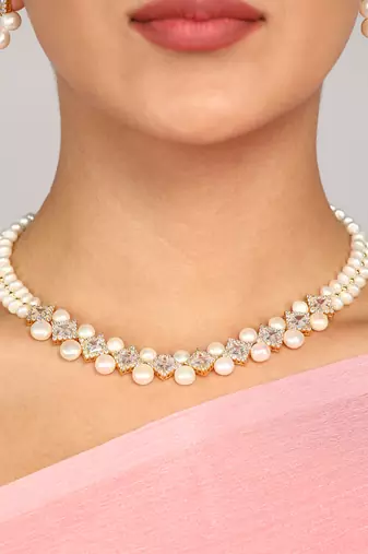 Real Natural Hyderabadi pearls Set