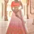 likeable red hand-work, dori, zarkan, thread embroidered velvet semi stitched lehenga