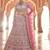 enthralling grey thread, zarkan, zari embroidered crepe Semi Stitched Lehenga