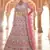 enthralling grey thread, zarkan, zari embroidered crepe semi stitched lehenga