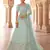 engaging turquoise real mirror, zari embroidered art silk semi stitched lehenga