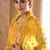 interesting mustard real mirror, zari embroidered art silk semi stitched lehenga