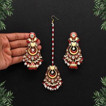 Maroon danglers-drops 1