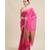Handloom Khadi cotton in rani pink with gicha border