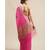 Handloom Khadi cotton in rani pink with gicha border