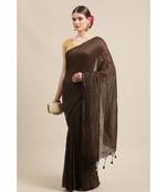 Handloom Pure Cotton, with golden stripes