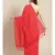 Handloom Pure Cotton, red with golden stripes