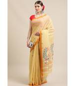 Handloom Khadi Cotton Jamdani, with running blouse