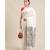 Jamdani on resham silk with delicate jamdani floral motifs
