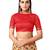 Cream printed chiffon saree with blouse