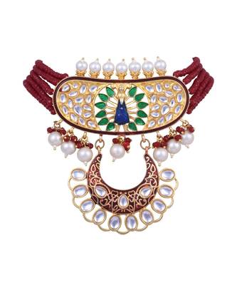 Steorra Jewels Traditional Necklace Set For Women 3