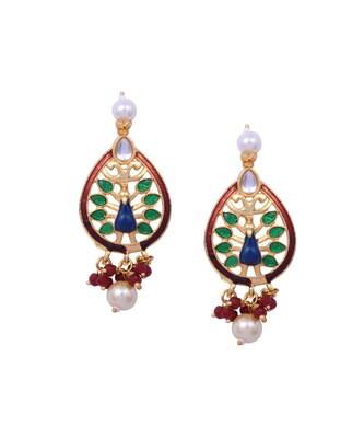 Steorra Jewels Traditional Necklace Set For Women 4