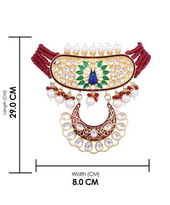 Steorra Jewels Traditional Necklace Set For Women 5