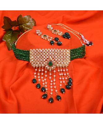 Traditional bollywood design necklace set 1