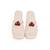 Embroidery White bow flats  