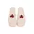 Embroidery White bow flats  