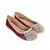 Embroidery Deep Maroon Ballerina