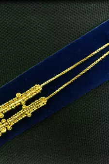 Designer 1 Line Carved filigree Earchain or Ear Support Earrings hair-accessories