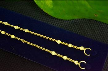 Designer 1 Line Carved filigree Earchain or Ear Support Earrings hair-accessories 1
