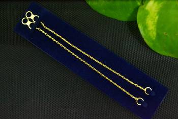 Designer 1 Line Carved filigree Earchain or Ear Support Earrings hair-accessories 2