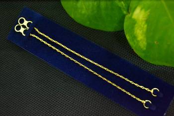 Designer 1 Line Carved filigree Earchain or Ear Support Earrings hair-accessories 3