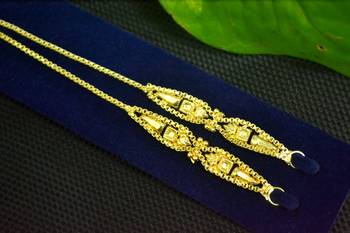 Designer 1 Line Carved filigree Earchain or Ear Support Earrings hair-accessories 1