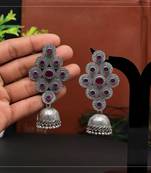 Pink jhumkas