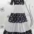 Navy-blue & Grey Metallic foilage print georgette Anarkali long gown