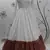 White & Brown Metallic foilage print georgette Anarkali long gown