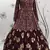 Maroon Metallic foilage print georgette Anarkali long gown