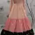 Peach & Pink & Black Metallic foilage print georgette Anarkali long gown
