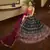 captivating Green Gotta Patti with thread embroidered Georgette semi stitched bridal lehenga
